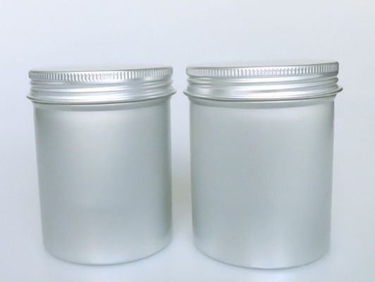 250ml 65*85 Silver Threaded Aluminum Can Flower Tea Tea Canister Snack Candy Beans Sealed Metal Storage Jar